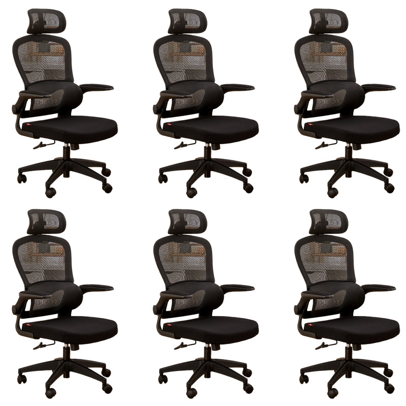 Zeitgenössischer, hochverstellbarer Bürostuhl Mesh-Back-Schreibtischstuhl für Büro