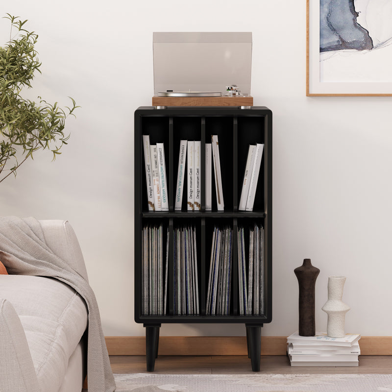 Moderne stijl solide houten boekenplank gesloten terug boekenkast met planken