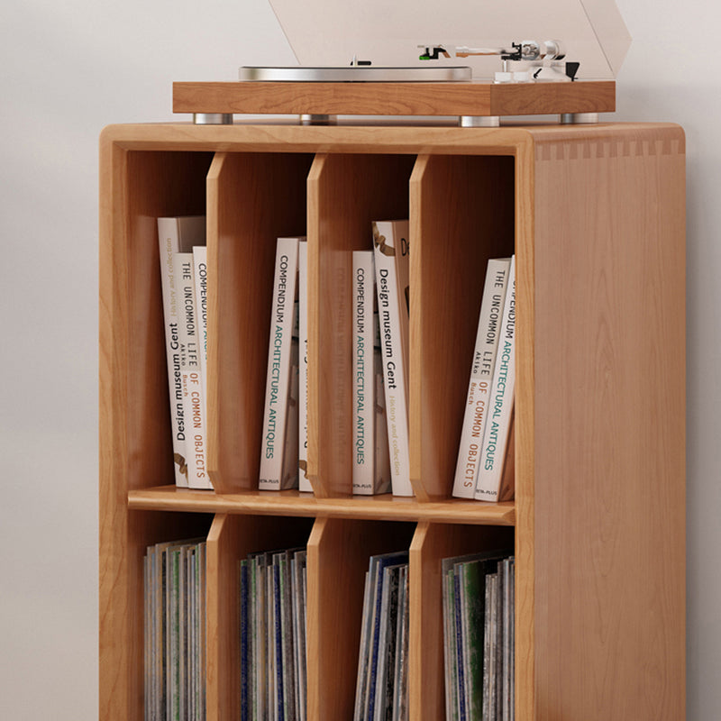 Moderne stijl solide houten boekenplank gesloten terug boekenkast met planken