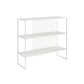 Contemporary Horizontal Metal Bookshelf Open Back Bookcase with Shelves White 3 Clearhalo 'Bookcases' 'furn' 'furn_bookcases' 'Furniture' 'Office Furniture' 7691606