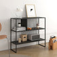 Contemporary Horizontal Metal Bookshelf Open Back Bookcase with Shelves Clearhalo 'Bookcases' 'furn' 'furn_bookcases' 'Furniture' 'Office Furniture' 7691607
