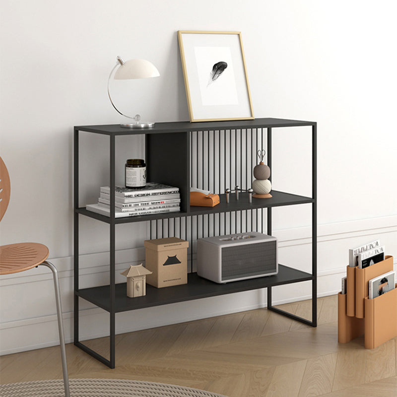 Contemporary Horizontal Metal Bookshelf Open Back Bookcase with Shelves Clearhalo 'Bookcases' 'furn' 'furn_bookcases' 'Furniture' 'Office Furniture' 7691607