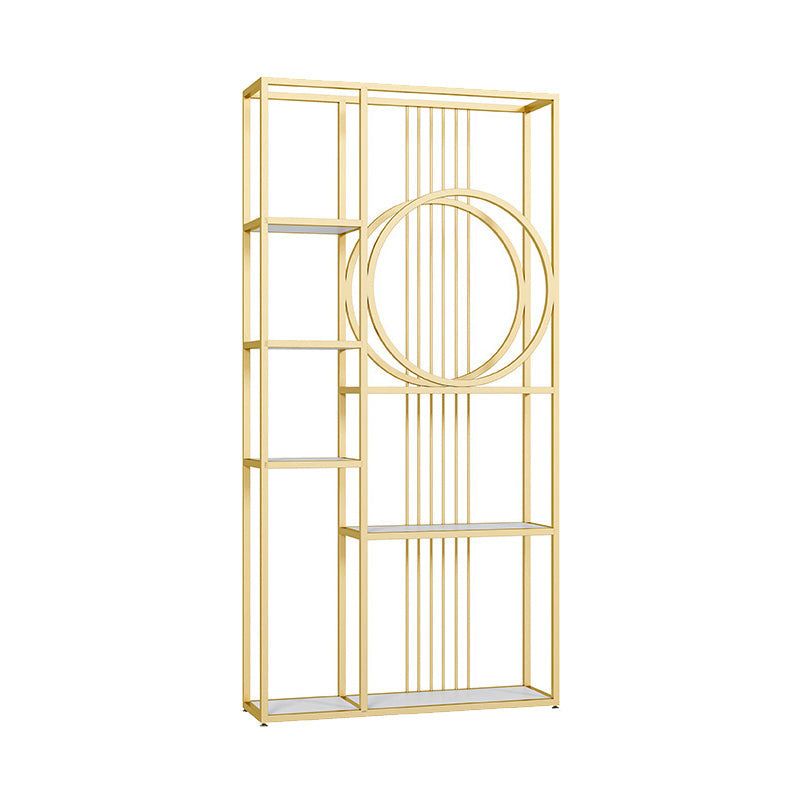 Metal -Bücherregal Etagere zeitgenössisches Open Back -Bücherregal mit Regalen