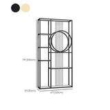 Metal -Bücherregal Etagere zeitgenössisches Open Back -Bücherregal mit Regalen