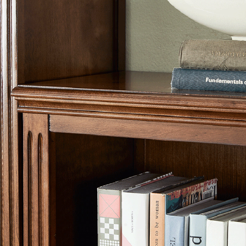 Contemporary Closed Back Standard Bookshelf Wooden Bookcase for Study Room Clearhalo 'Bookcases' 'furn' 'furn_bookcases' 'Furniture' 'Office Furniture' 7691659