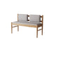 Rectangle Backrest Bench Modern Upholstered Seating Bench for Restaurant Bedroom