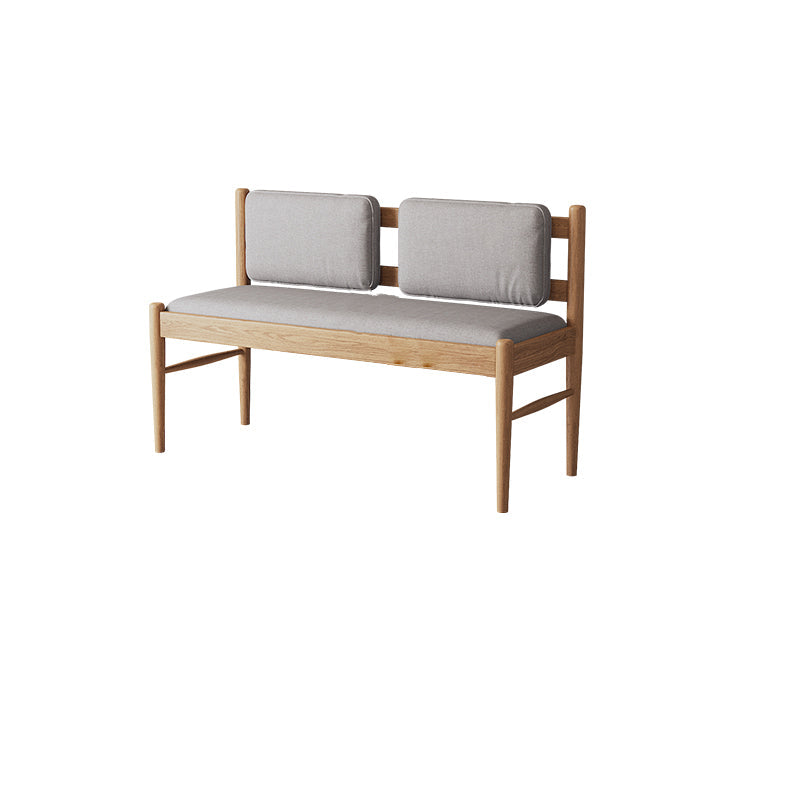 Rectangle Backrest Bench Modern Upholstered Seating Bench for Restaurant Bedroom