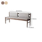 Rectangle Backrest Bench Modern Upholstered Seating Bench for Restaurant Bedroom