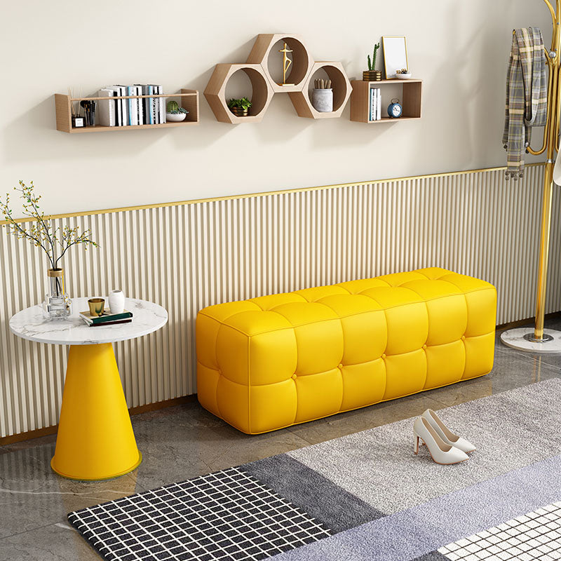 Contemporary Home Rectangular Ottoman Leather Foot Stool without Legs Clearhalo 'furn' 'furn_ottomans_poufs' 'Furniture' 'Living Room Furniture' 'Ottomans & Poufs' 'ottomans_poufs' 7691790