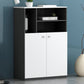 Modern File Cabinet Wood Vertical Home or Office Storage Shelves File Cabinet