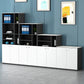 Modern File Cabinet Wood Vertical Home or Office Storage Shelves File Cabinet