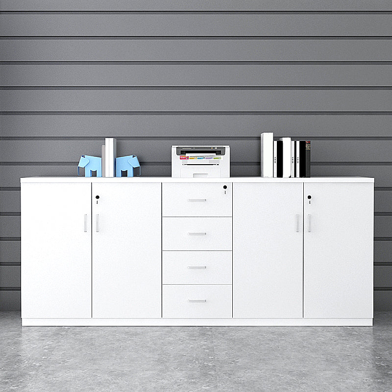 Modern File Cabinet White Wooden Frame Storage Lateral File Cabinet Clearhalo 'Filing Cabinets' 'filling_cabinets' 'furn' 'furn_filling_cabinets' 'Furniture' 'Office Furniture' 7691871