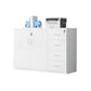 Modern File Cabinet White Wooden Frame Storage Lateral File Cabinet Clearhalo 'Filing Cabinets' 'filling_cabinets' 'furn' 'furn_filling_cabinets' 'Furniture' 'Office Furniture' 7691876