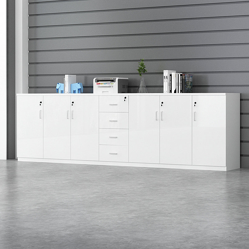 Modern File Cabinet White Wooden Frame Storage Lateral File Cabinet Clearhalo 'Filing Cabinets' 'filling_cabinets' 'furn' 'furn_filling_cabinets' 'Furniture' 'Office Furniture' 7691881