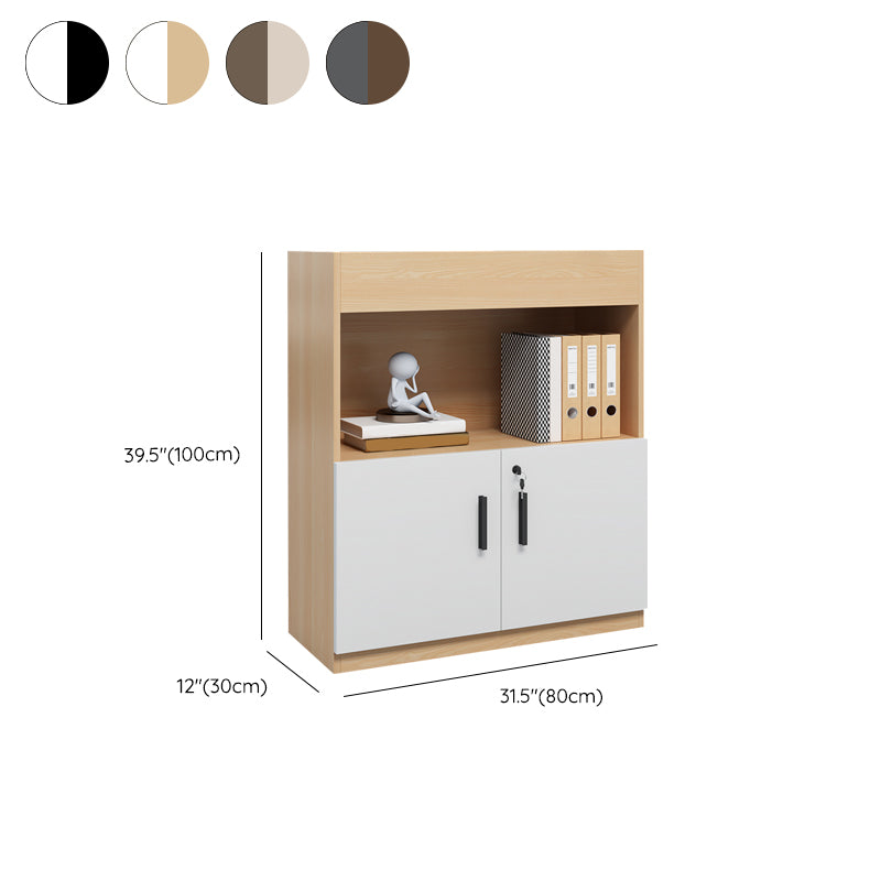 Modern Filing Cabinet Lateral Wood Filing Cabinet with Locking Storage Clearhalo 'Filing Cabinets' 'filling_cabinets' 'furn' 'furn_filling_cabinets' 'Furniture' 'Office Furniture' 7691923