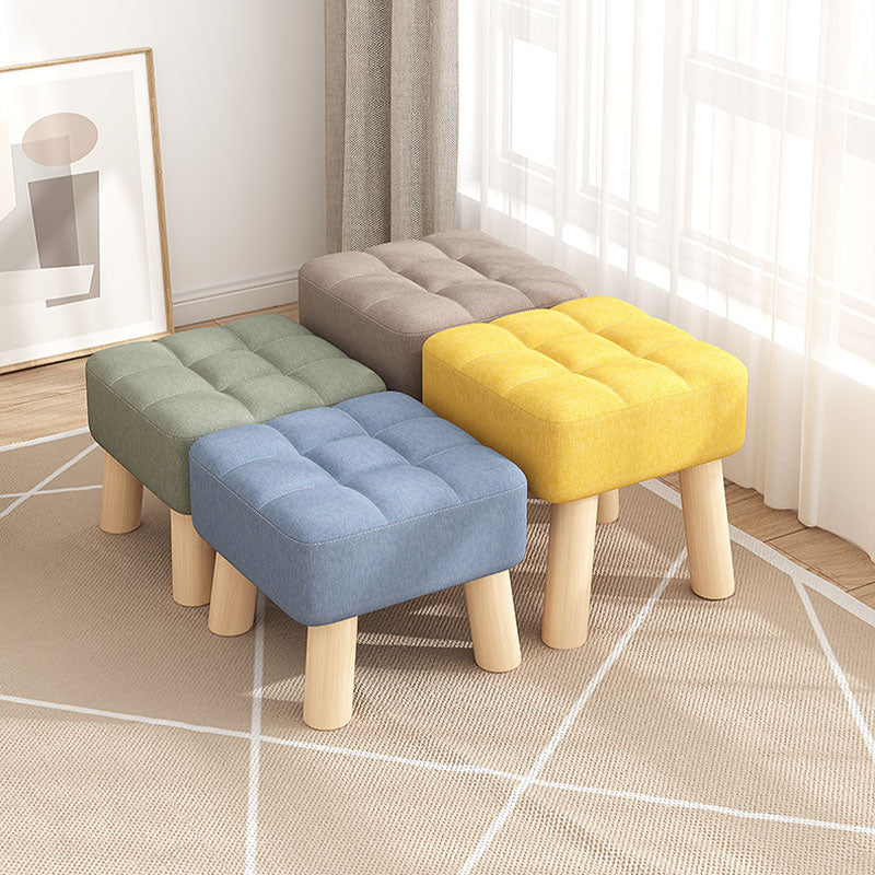 モダニズムオットマンベルベット布張りフェード抵抗性の広場オットマン