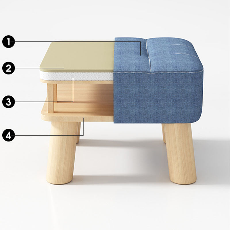 モダニズムオットマンベルベット布張りフェード抵抗性の広場オットマン