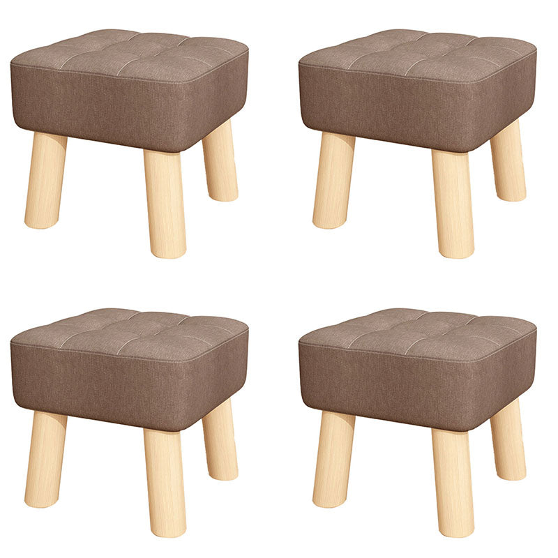 モダニズムオットマンベルベット布張りフェード抵抗性の広場オットマン