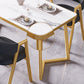 Modern Rectangle Dining Table Wood Tabletop with Double Pedestal Base Clearhalo 'Dining Tables & Seating' 'Dining Tables' 'dining_table' 'furn' 'furn_dining_table' 'Furniture' 'Kitchen & Dining Furniture' 7707622