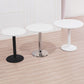 Modern Wooden Top Dining Table for 2 Person with Metal Pedestal Base