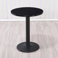 Modern Wooden Top Dining Table for 2 Person with Metal Pedestal Base