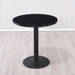 Modern Wooden Top Dining Table for 2 Person with Metal Pedestal Base