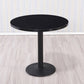 Modern Wooden Top Dining Table for 2 Person with Metal Pedestal Base
