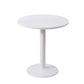 Modern Wooden Top Dining Table for 2 Person with Metal Pedestal Base