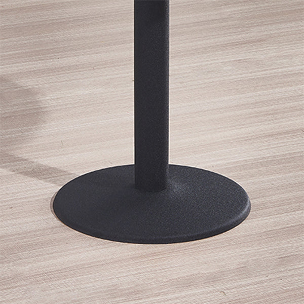 Modern Wooden Top Dining Table for 2 Person with Metal Pedestal Base