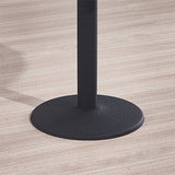 Modern Wooden Top Dining Table for 2 Person with Metal Pedestal Base