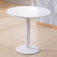 Modern Wooden Top Dining Table for 2 Person with Metal Pedestal Base