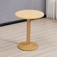 Modern Wooden Top Dining Table for 2 Person with Metal Pedestal Base