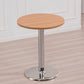 Modern Wooden Top Dining Table for 2 Person with Metal Pedestal Base