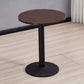 Modern Wooden Top Dining Table for 2 Person with Metal Pedestal Base