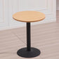 Modern Wooden Top Dining Table for 2 Person with Metal Pedestal Base