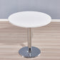 Modern Wooden Top Dining Table for 2 Person with Metal Pedestal Base