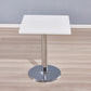Modern Wooden Top Dining Table for 2 Person with Metal Pedestal Base