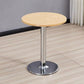 Modern Wooden Top Dining Table for 2 Person with Metal Pedestal Base