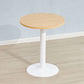 Modern Wooden Top Dining Table for 2 Person with Metal Pedestal Base
