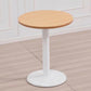 Modern Wooden Top Dining Table for 2 Person with Metal Pedestal Base