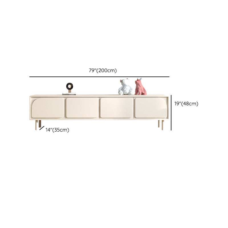 Contemporary TV Stand Console White Media Console for Living Room Clearhalo 'furn' 'furn_tv_stands_entertainment_centers' 'Furniture' 'Living Room Furniture' 'TV Stands & Entertainment Centers' 'TV Stands & Media Storage Furniture' 'tv_stands_entertainment_centers' 7710245