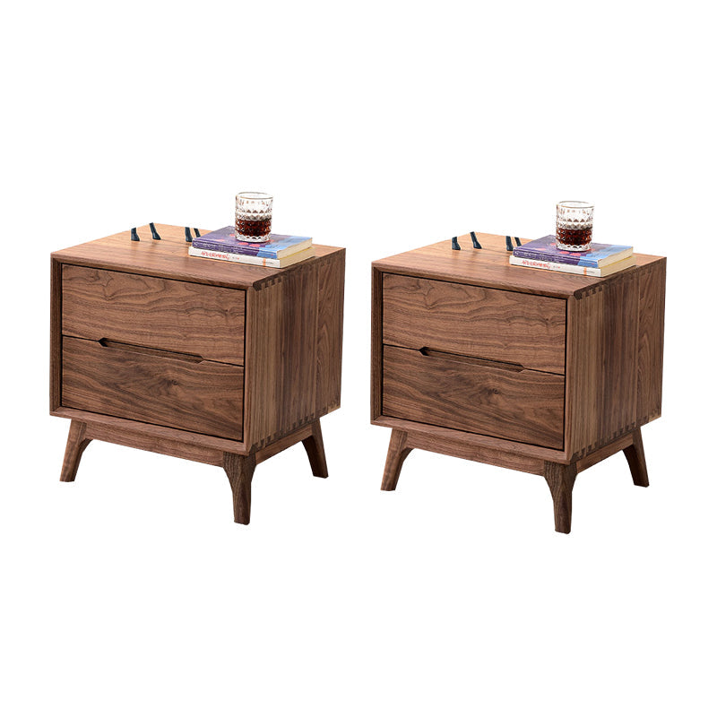 Les tiroirs modernes du milieu du siècle comprenaient une table de chevet de table d'accent 20 'de haut avec des jambes