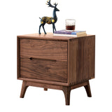 Les tiroirs modernes du milieu du siècle comprenaient une table de chevet de table d'accent 20 'de haut avec des jambes