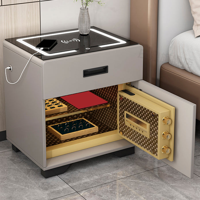 Table de chevet de table à accent contemporain pour lit de nuit pour chambre à coucher