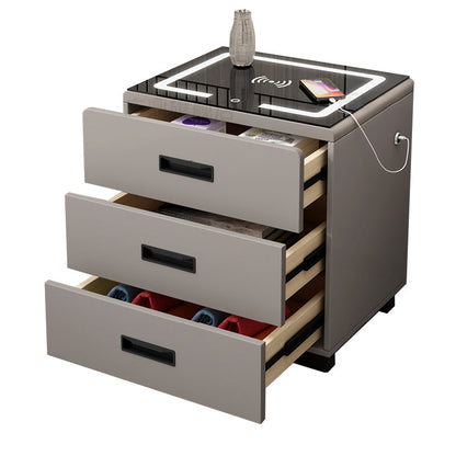 Mesa de acento contemporánea Cama de vidrio Cama de vidrio para dormitorio