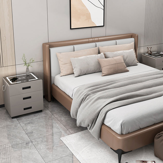 Mesa de acento contemporánea Cama de vidrio Cama de vidrio para dormitorio