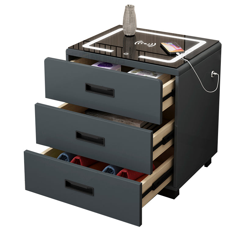 Mesa de acento contemporánea Cama de vidrio Cama de vidrio para dormitorio