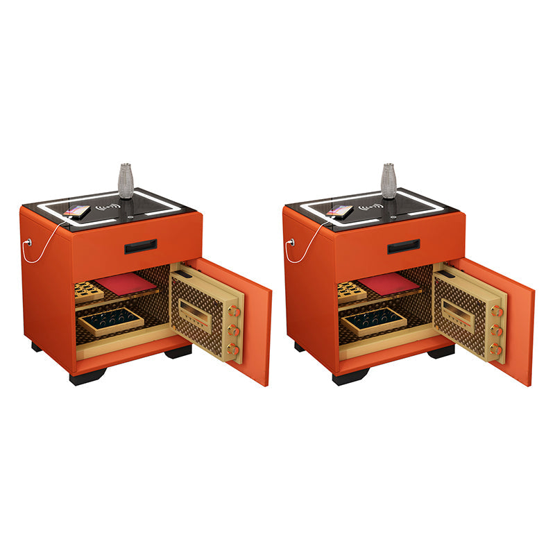 コンテンポラリーアクセントテーブルナイトスタンドガラスベッドナイトスタンドの寝室用