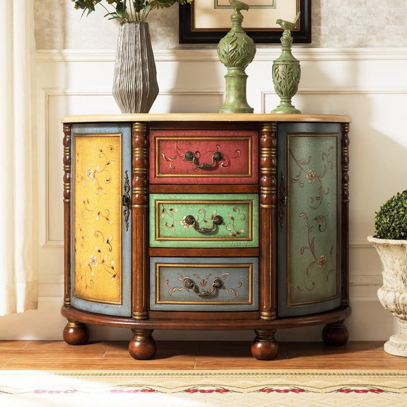 Comò in legno massiccio tradizionale cassettiera del torace con cassetti 3/4/5