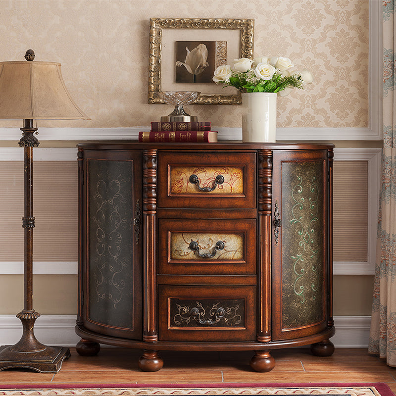Comò in legno massiccio tradizionale cassettiera del torace con cassetti 3/4/5
